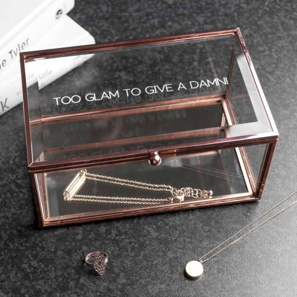 Personalised Rose Gold Glass Jewellery Boxes: 2 - Jewellery Boxes By Gift Moments