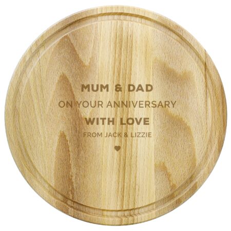 Personalised Round Chopping Board: 5 - Chopping Boards By Gift Moments