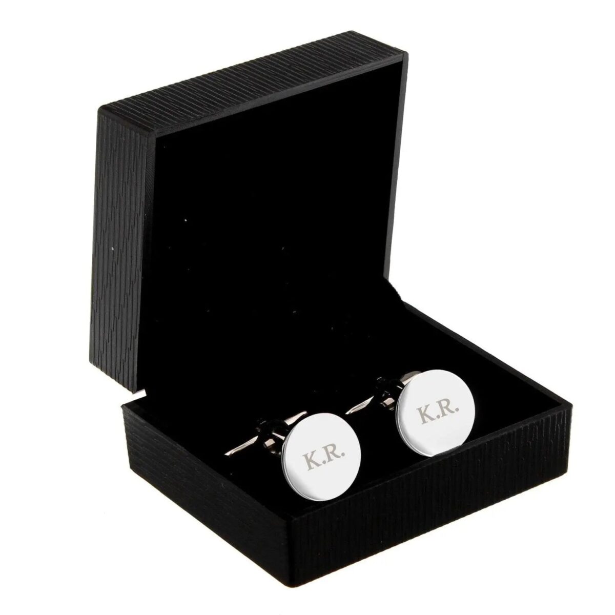 Personalised Round Cufflinks: 4 - Cufflinks & Tie Slides By Gift Moments
