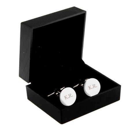 Personalised Round Cufflinks: 4 - Cufflinks & Tie Slides By Gift Moments