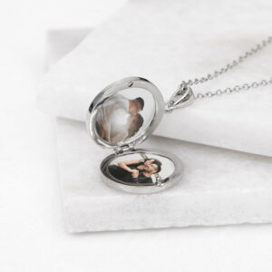 Personalised Round Photo Locket Pendant Necklaces: 5 - Necklaces By Gift Moments