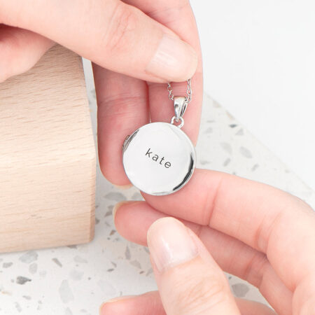 Personalised Round Photo Locket Pendant Necklaces: 8 - Necklaces By Gift Moments