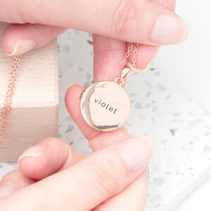 Personalised Round Photo Locket Pendant Necklaces: 9 - Necklaces By Gift Moments