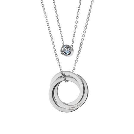 Personalised Russian Ring Layered Necklaces: 8 - Necklaces By Gift Moments