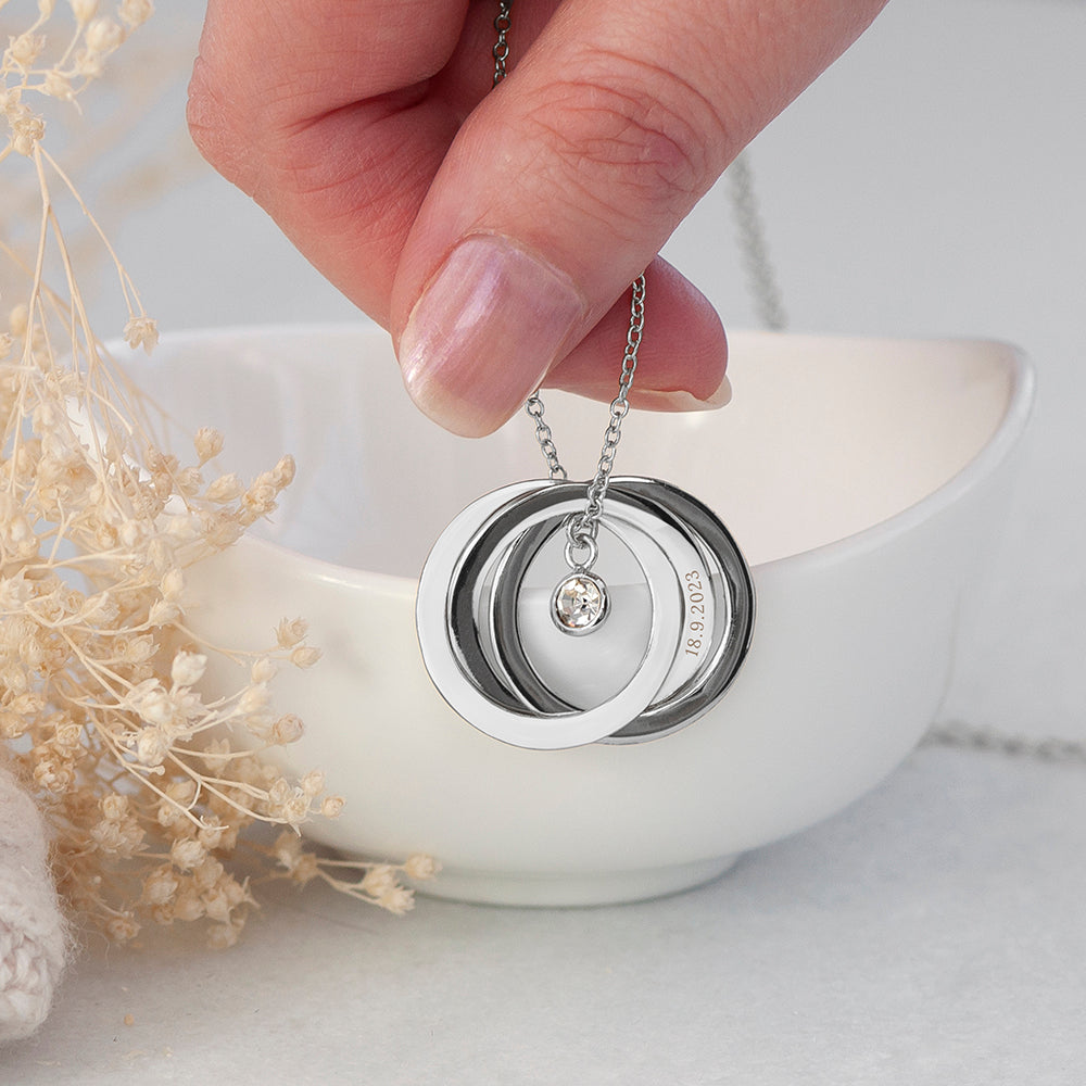 Personalised Russian Ring Necklaces: 2 - Necklaces By Gift Moments