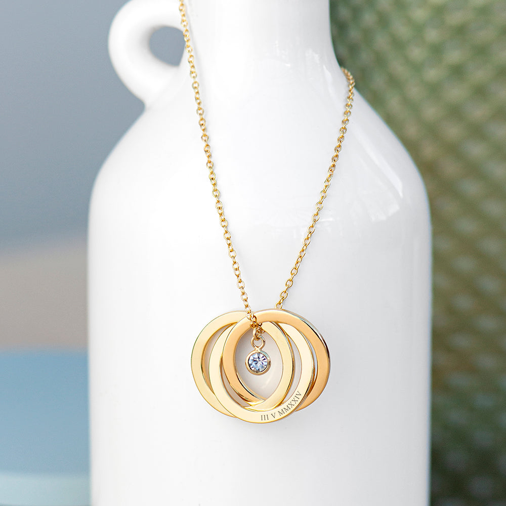 Personalised Russian Ring Necklaces: 5 - Necklaces By Gift Moments