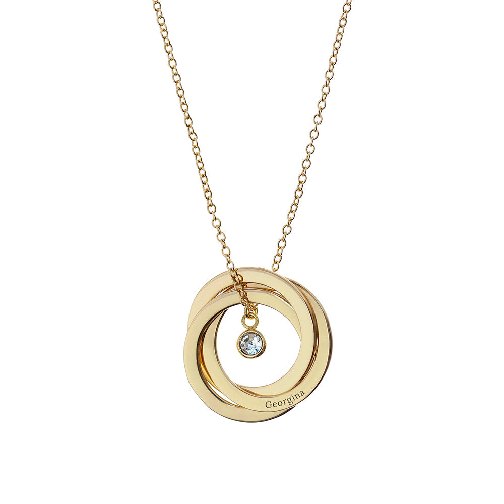 Personalised Russian Ring Necklaces: 7 - Necklaces By Gift Moments
