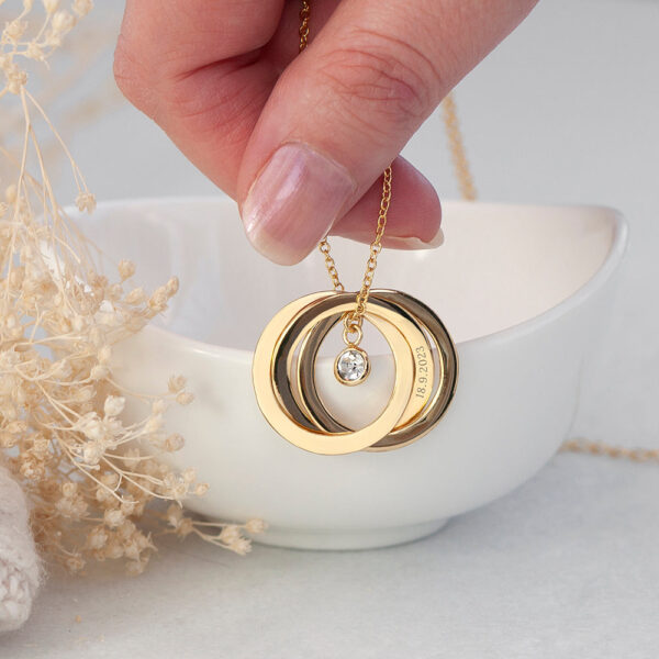 Personalised Russian Ring Necklaces: 1 - Necklaces By Gift Moments