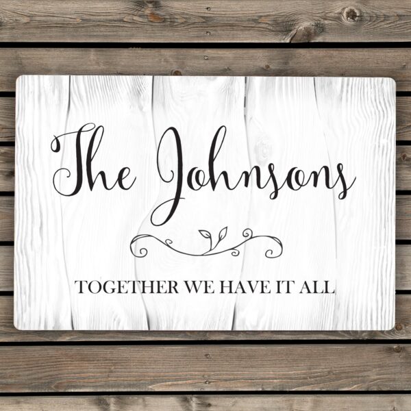 Personalised Rustic Metal Sign: 1 - Signs & Plaques By Gift Moments