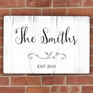 Personalised Rustic Metal Sign: 2 - Signs & Plaques By Gift Moments