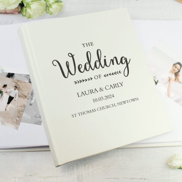 Personalised Rustic Wedding Traditional Photo Album: 1 - Photo Albums By Gift Moments