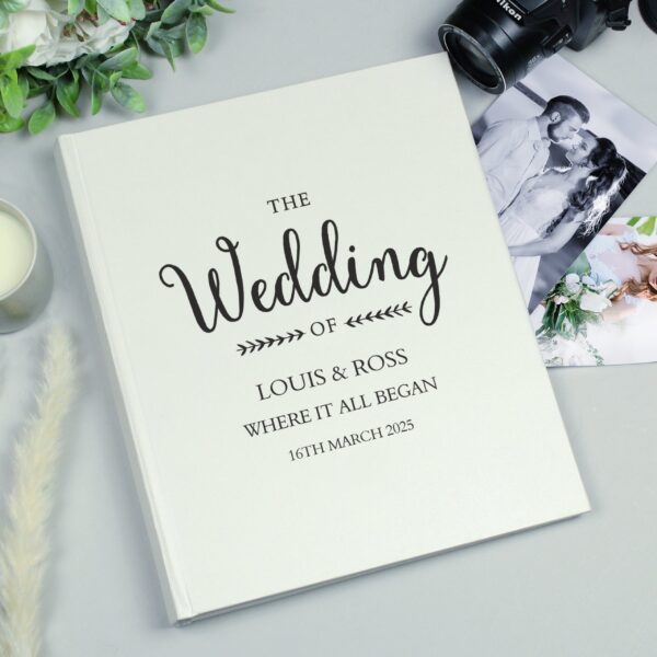 Personalised Rustic Wedding Traditional Photo Album: 2 - Photo Albums By Gift Moments