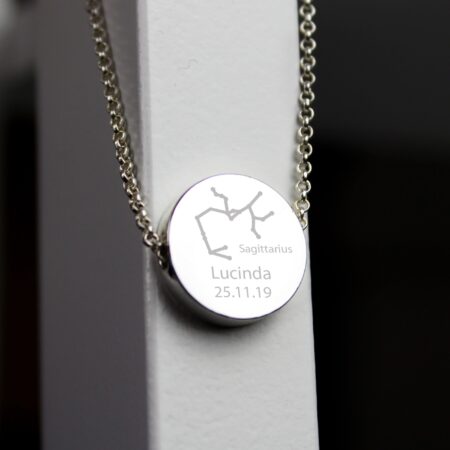 Personalised Sagittarius Zodiac Star Sign Necklace (Nov 22nd - Dec 21st): 3 - Necklaces By Gift Moments