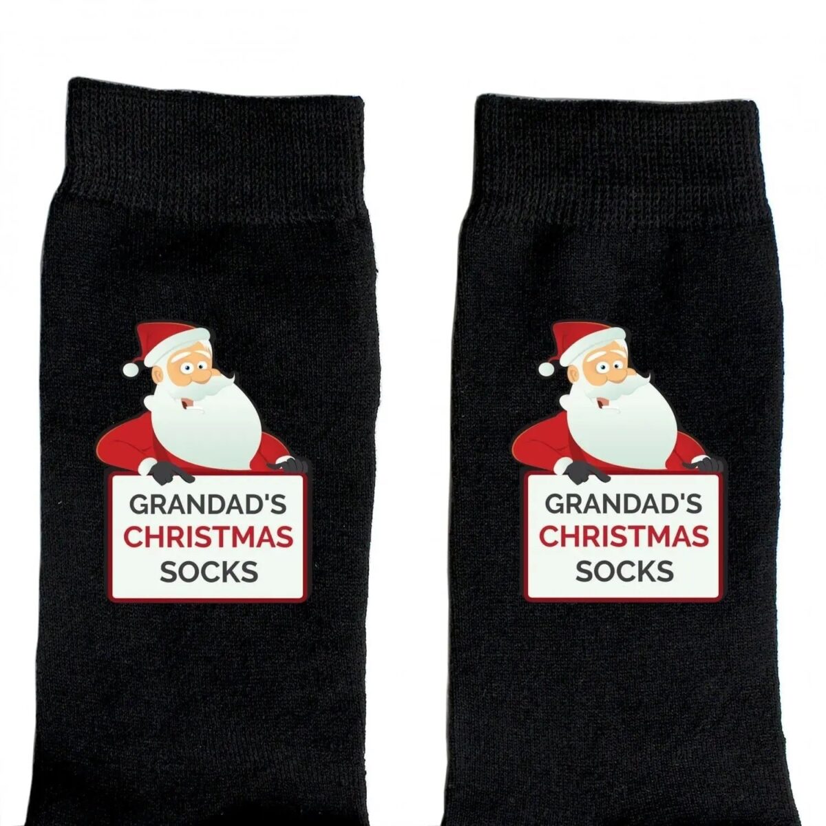 Personalised santa claus christmas socks