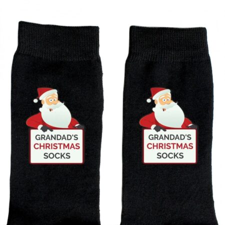 Personalised santa claus christmas socks