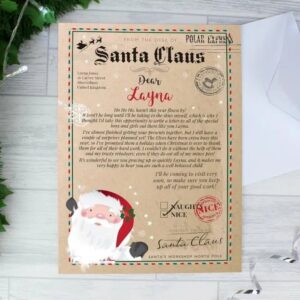 Personalised Santa Claus Letter: 1 - Santa Letters By Gift Moments
