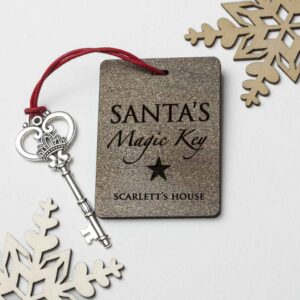 Personalised Santa’s Magic Key: 2 - Vintage - Keyrings By Gift Moments