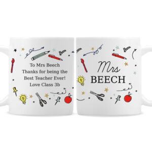 Personalised School Teachers Mug: 3 - Mugs By Gift Moments