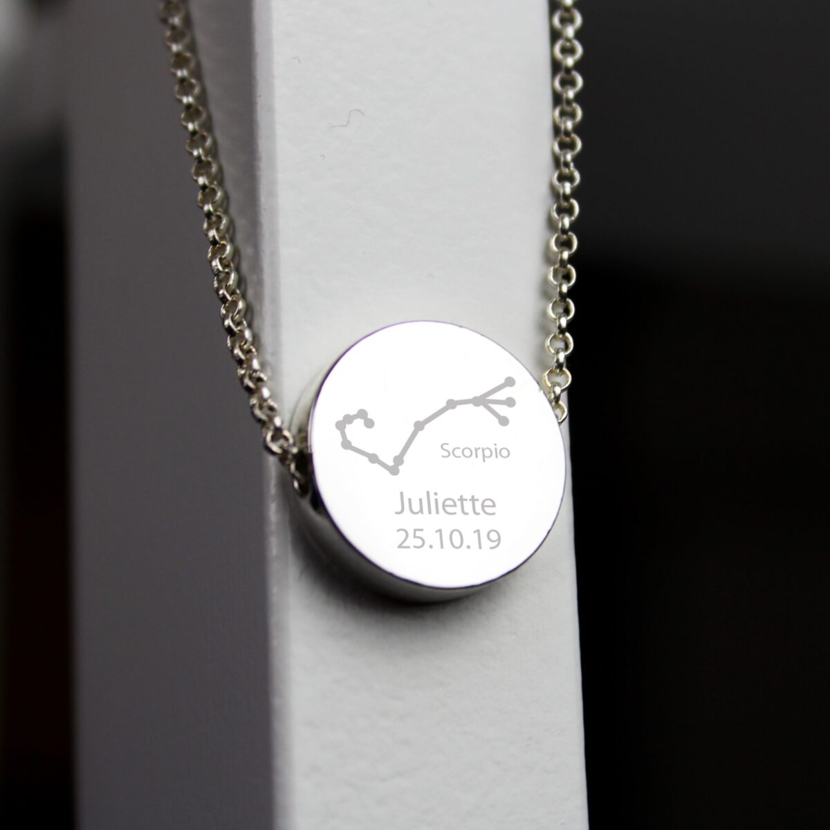 Personalised Scorpio Zodiac Star Sign Necklace (Oct 23rd - Nov 21st): 5 - Necklaces By Gift Moments