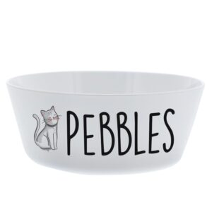 Personalised Scribble Cat Plastic Cat Bowl: 4 - Pet Products By Gift Moments