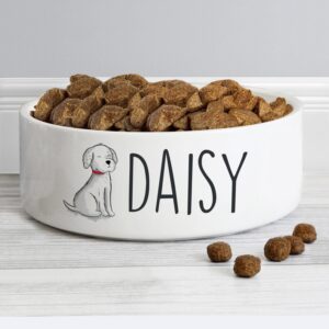 Personalised Scribble Dog 14cm Medium Pet Bowl: 2 - Pet Products By Gift Moments