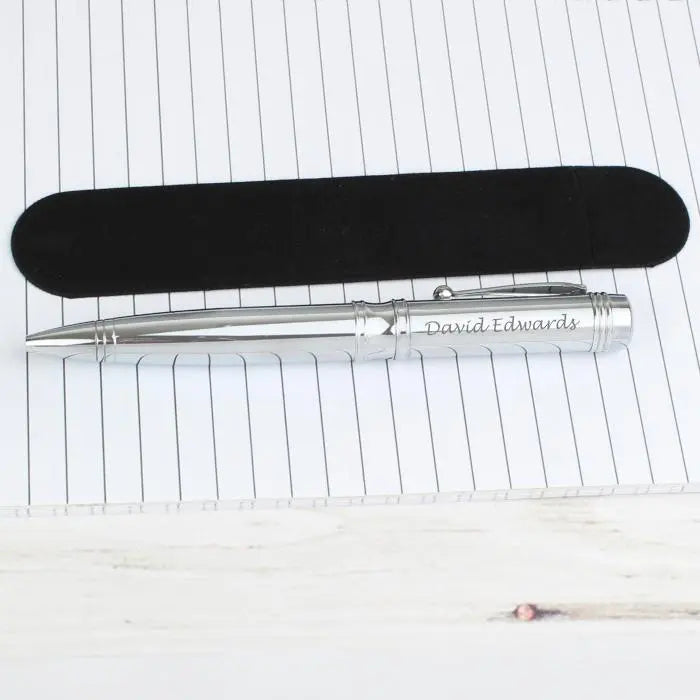Personalised Scripted Pen and Pouch Set: 1 - Pens & Pencils By Gift Moments