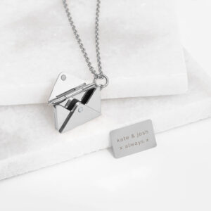 Personalised Secret Message Envelope Necklaces: 2 - Necklaces By Gift Moments
