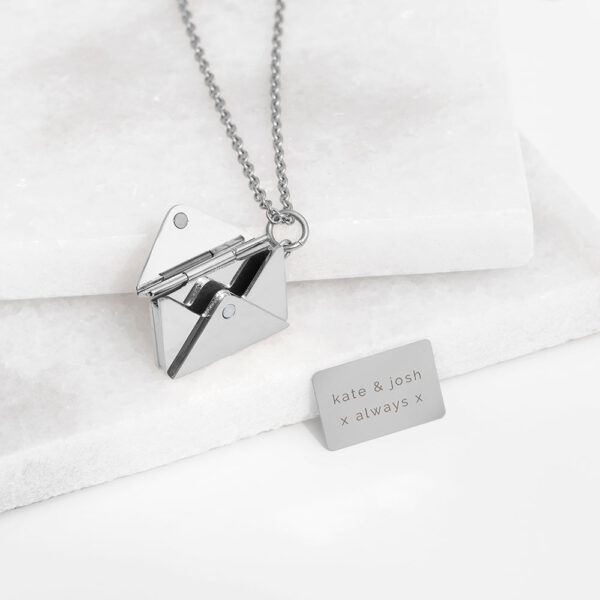 Personalised Secret Message Envelope Necklaces: 2 - Necklaces By Gift Moments