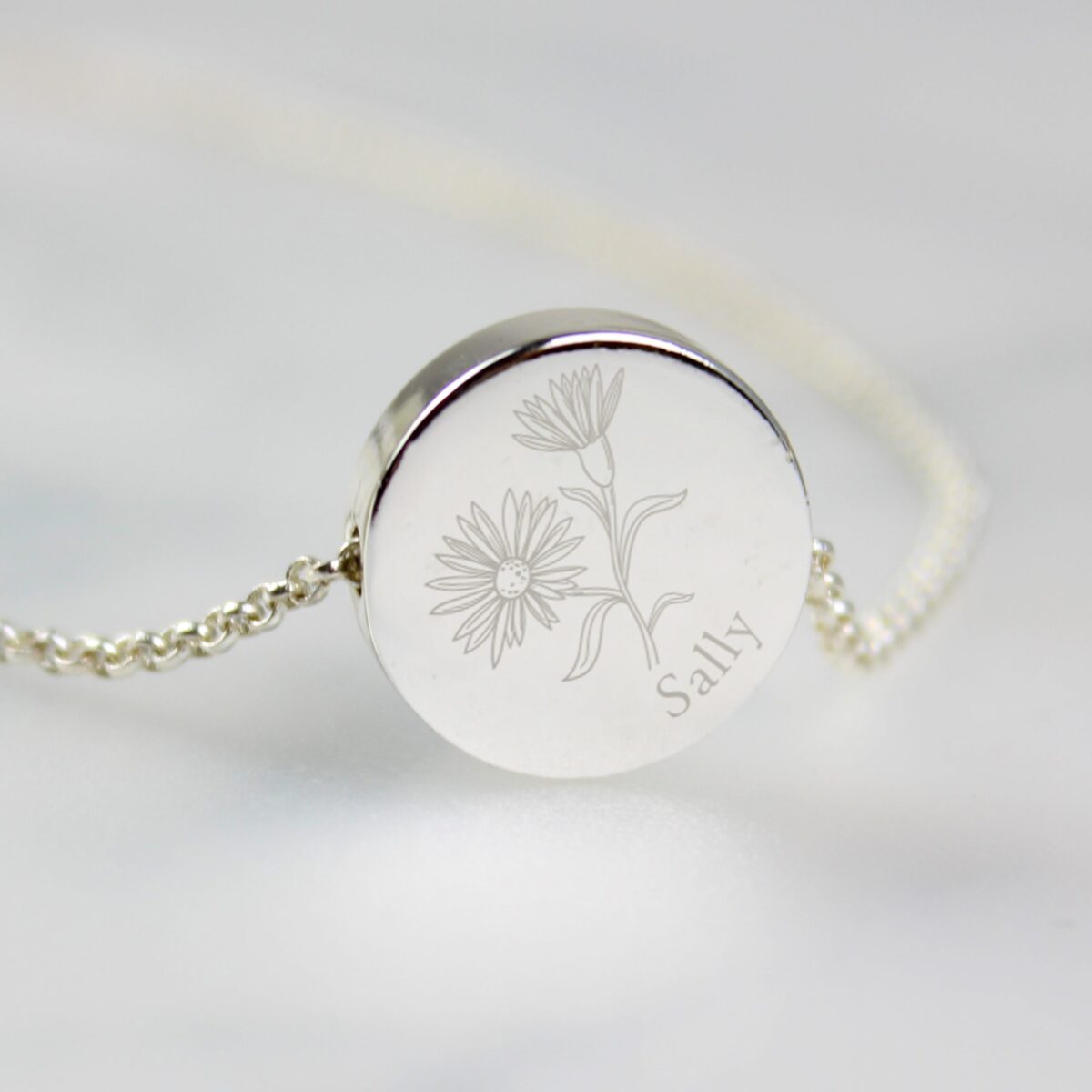 Personalised September Birth Flower Necklace and Box: 6 - Necklaces By Gift Moments