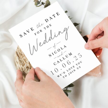 Personalised set 36 wedding save dates