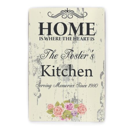 Personalised shabby chic sign