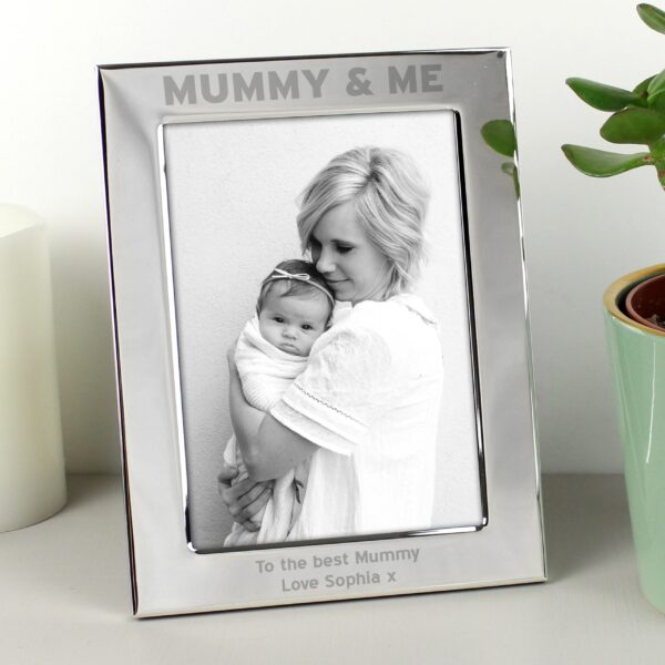 Personalised Silver 5x7 Mummy & Me Photo Frame: 2 - Photo Frames By Gift Moments