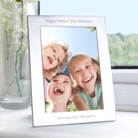 Personalised Silver 5x7 Photo Frame: 1 - Photo Frames By Gift Moments