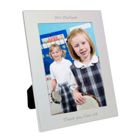 Personalised Silver 5x7 Photo Frame: 9 - Photo Frames By Gift Moments