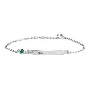 Personalised Silver Birth Flower Swarovski Crystal Bracelets: 20 - Bracelets By Gift Moments