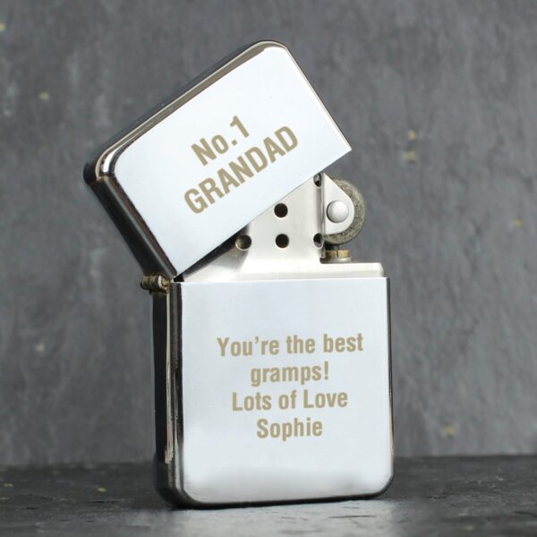 Personalised Silver Lighter: 1 - Smoking Accessories By Gift Moments