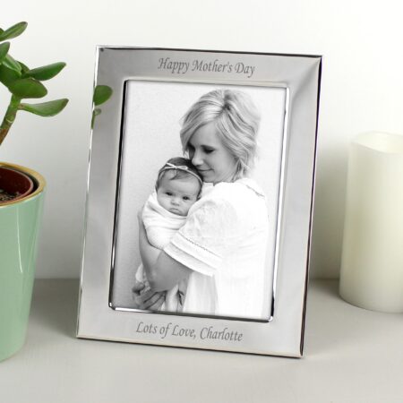 Personalised Silver Plated 6x4 Photo Frame: 3 - Photo Frames By Gift Moments