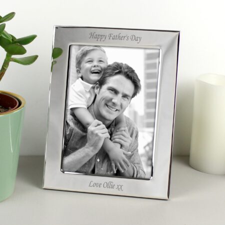 Personalised Silver Plated 6x4 Photo Frame: 4 - Photo Frames By Gift Moments