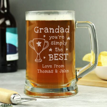 Personalised Simply The Best Pint Tankard: 2 - Tankards By Gift Moments