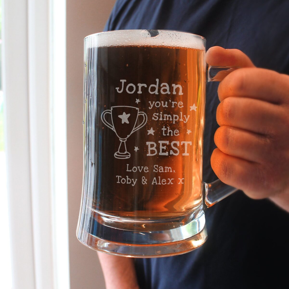 Personalised Simply The Best Pint Tankard: 3 - Tankards By Gift Moments