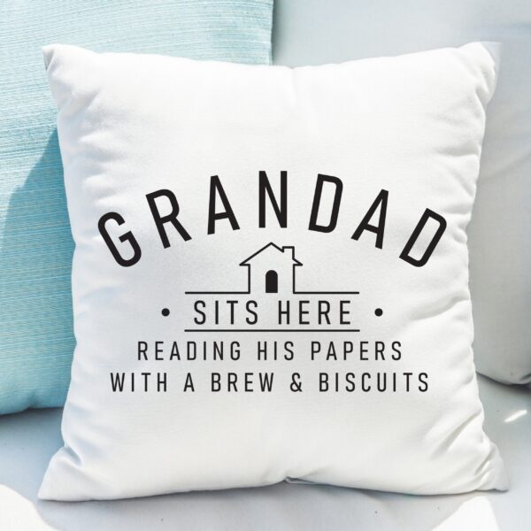 Personalised...Sits Here Cushion: 2 - Cushions By Gift Moments
