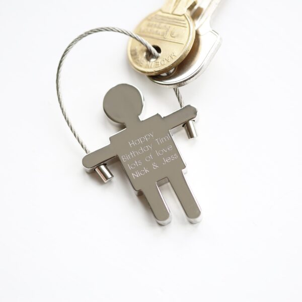 Personalised Skipping Sam Keyring: 1 - Keyrings By Gift Moments