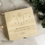 Personalised The Snowman Large Wooden Christmas Eve Box: 1 - Keepsake Boxes By The Snowman