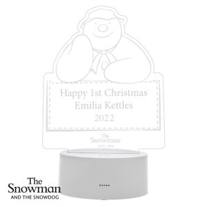 Personalised The Snowman LED Colour Changing Decoration & Night Light: 8 - LED Lighting By The Snowman