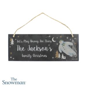 Personalised The Snowman Magical Adventure Hanging Slate Plaque: 5 - Signs & Plaques By The Snowman
