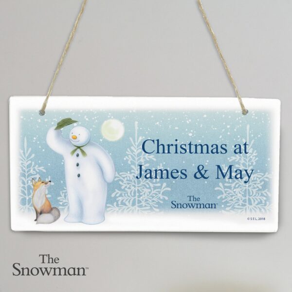 Personalised The Snowman Snow Wonder Wooden Sign: 2 - Signs & Plaques By The Snowman