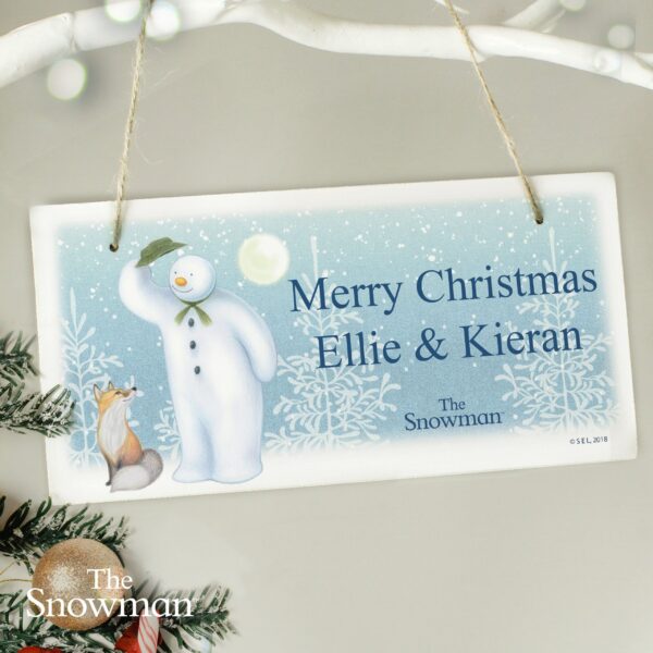 Personalised The Snowman Snow Wonder Wooden Sign: 1 - Signs & Plaques By The Snowman