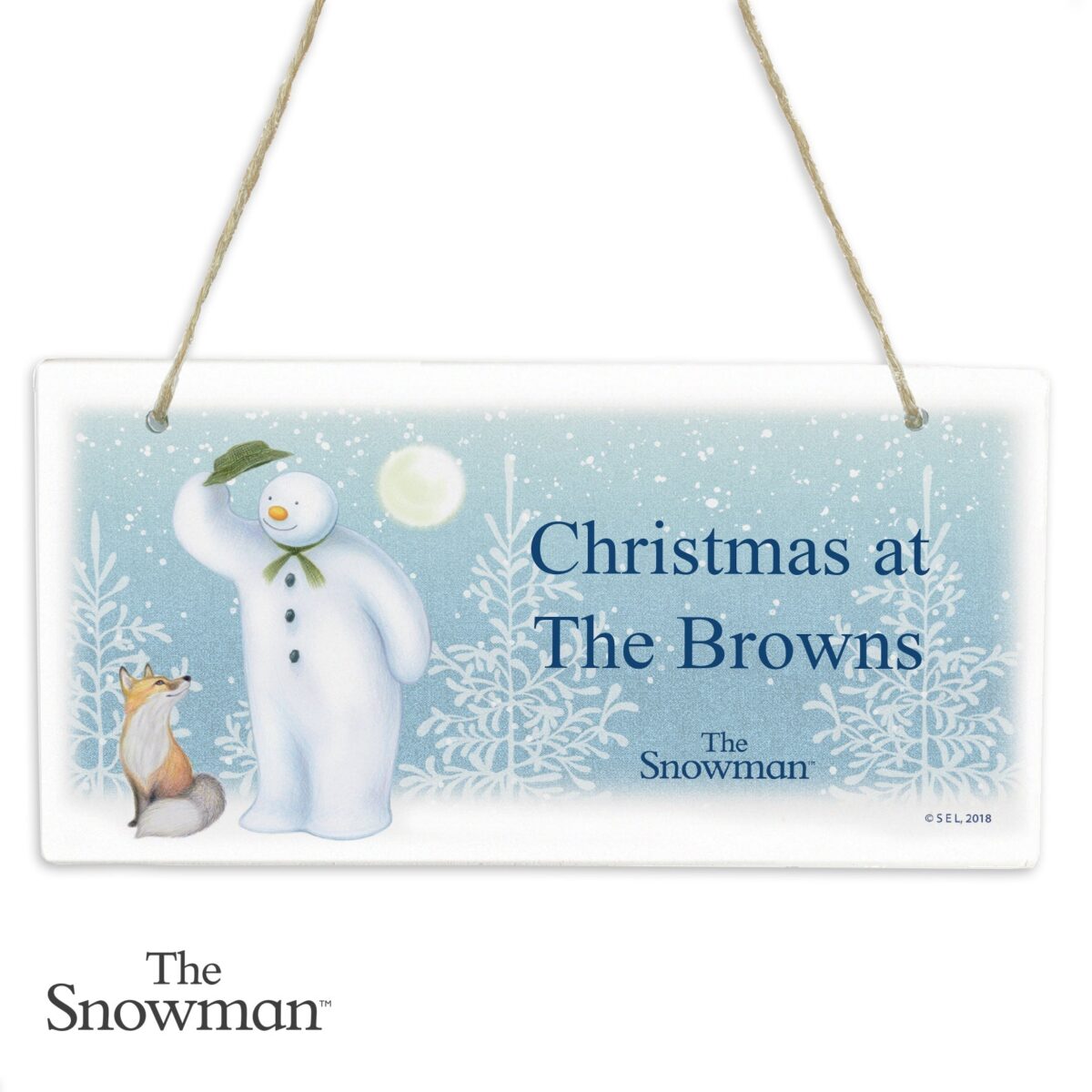 Personalised The Snowman Snow Wonder Wooden Sign: 4 - Signs & Plaques By The Snowman