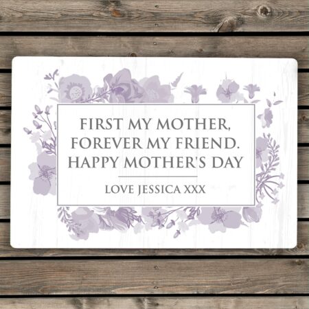 Personalised soft watercolour metal sign