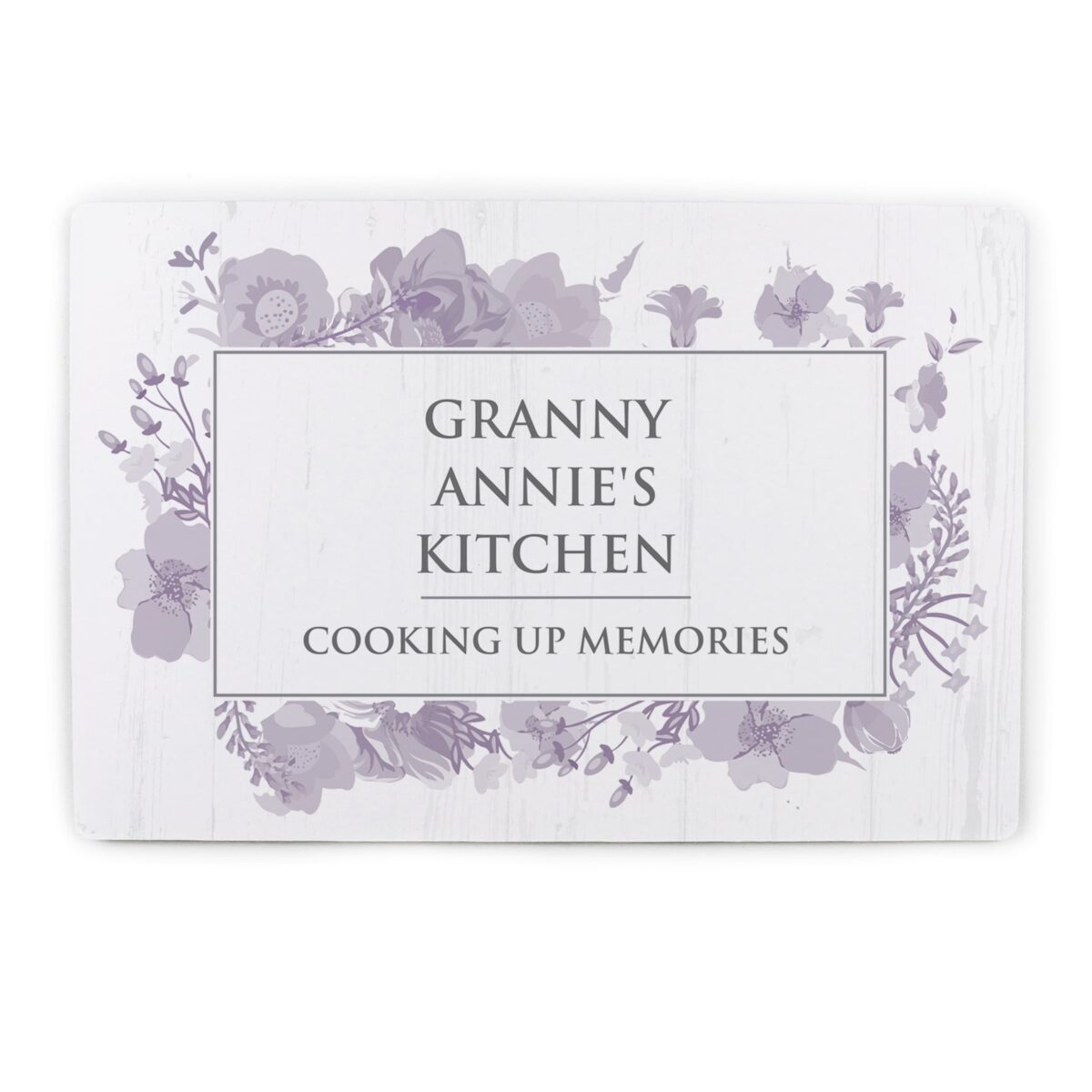 Personalised soft watercolour metal sign